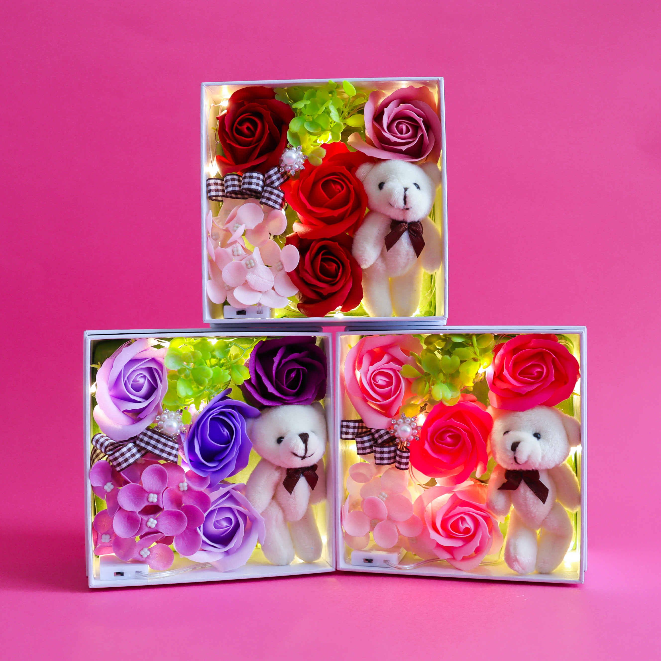 LEDアンジュベア（観賞用ソープフラワー）【全5色】