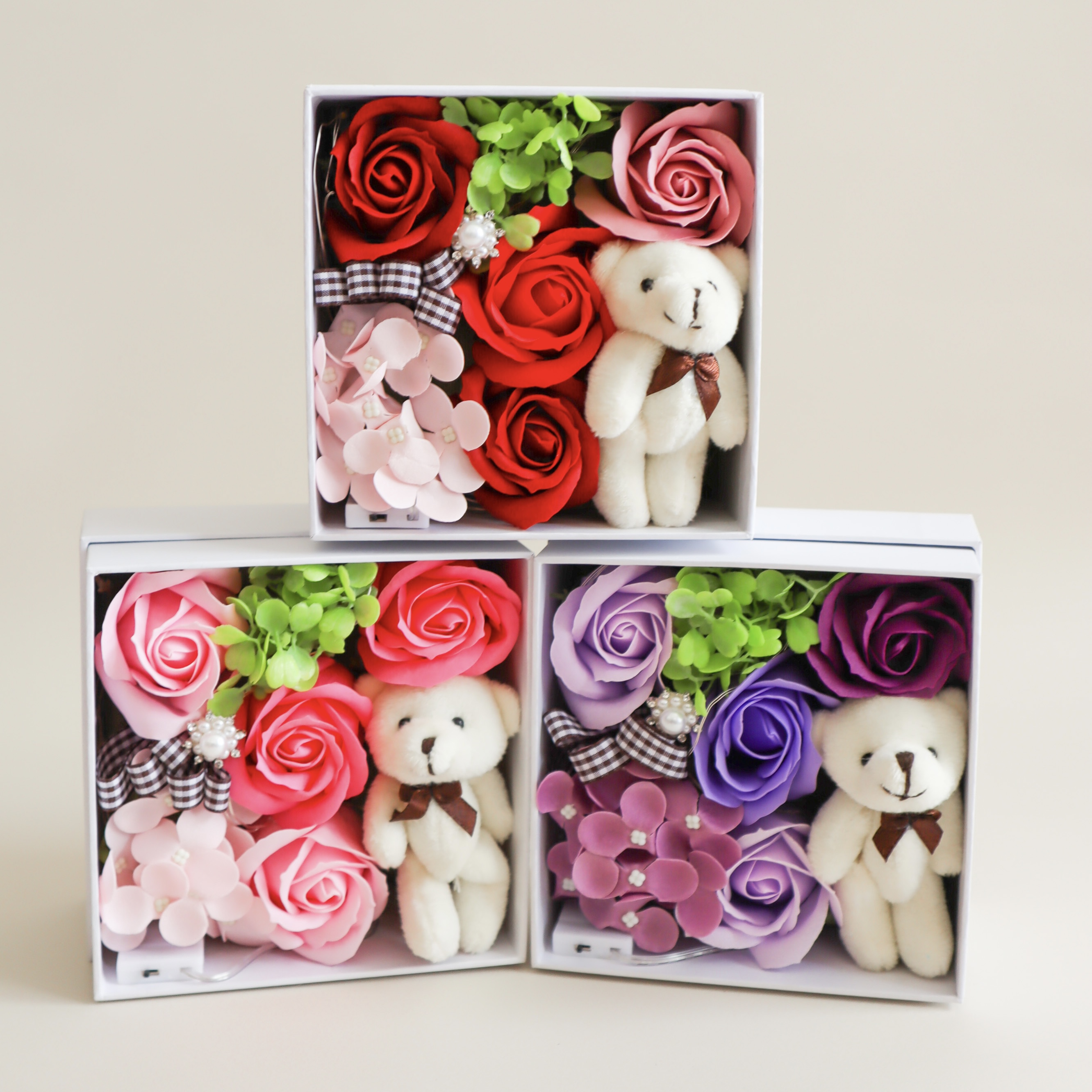 LEDアンジュベア（観賞用ソープフラワー）【全5色】