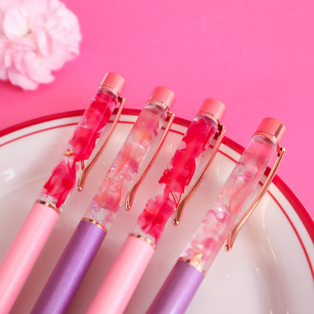 【名入れギフト】母の日限定！カーネーション ハーバリウムボールペン