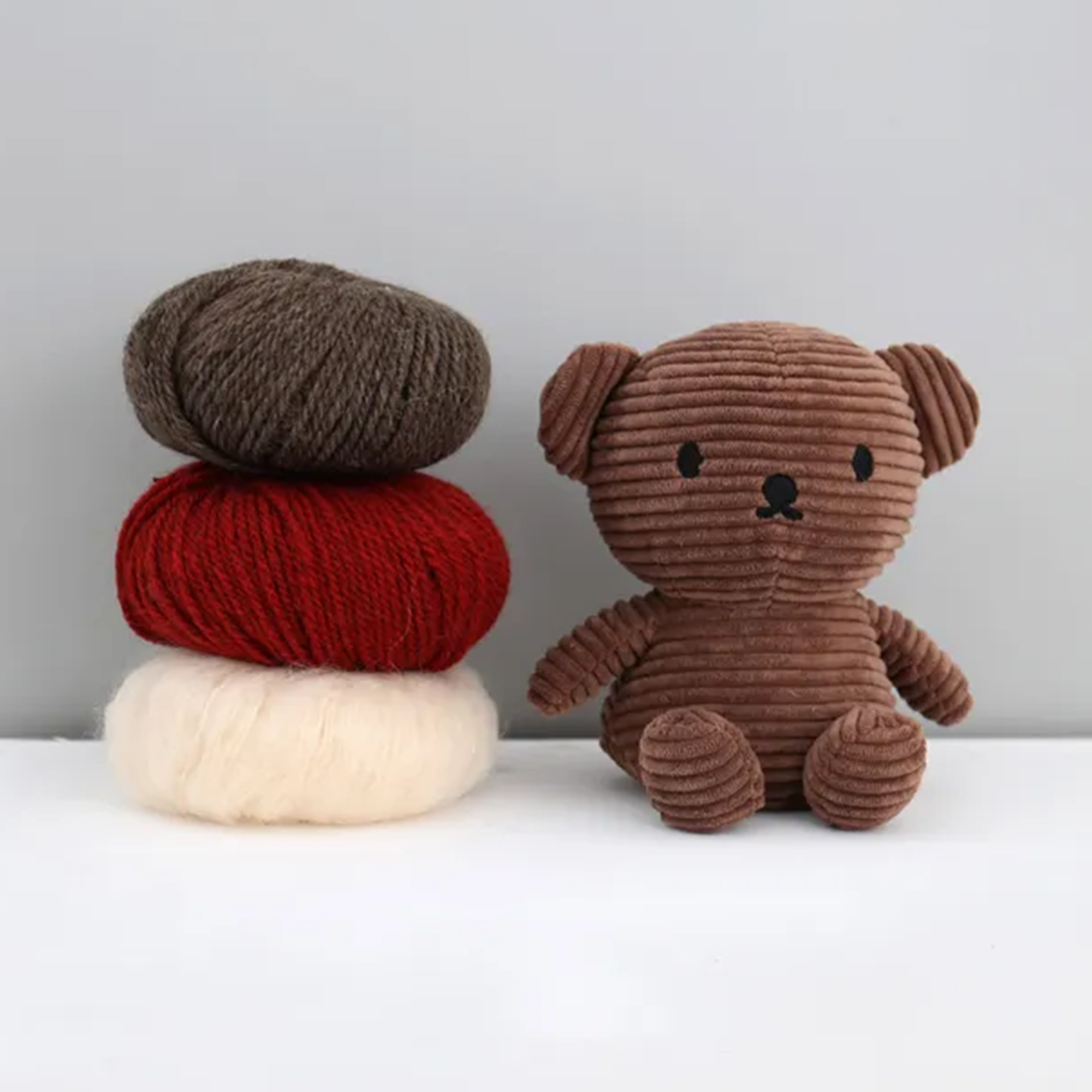 Boris Bear Corduroy 17cm Brown