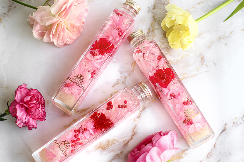 【スイートフラワーセット】フラワリウムと華やぐスイーツセット