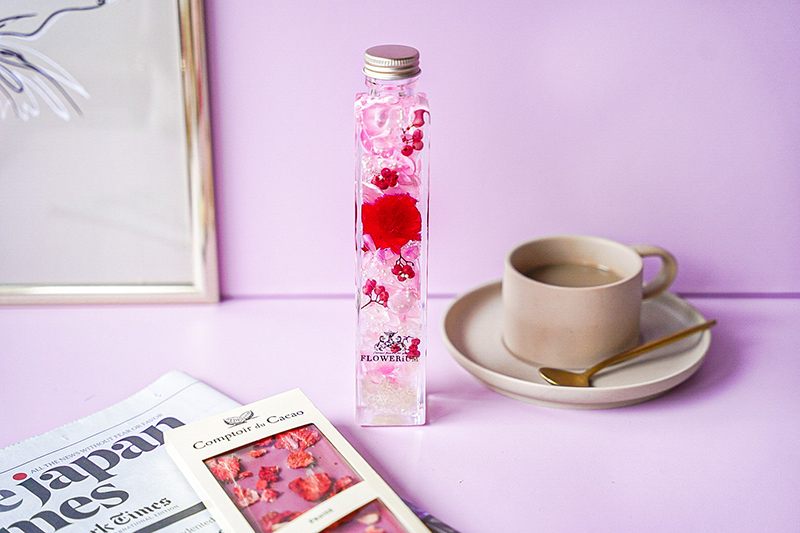 【スイートフラワーセット】フラワリウムと華やぐスイーツセット