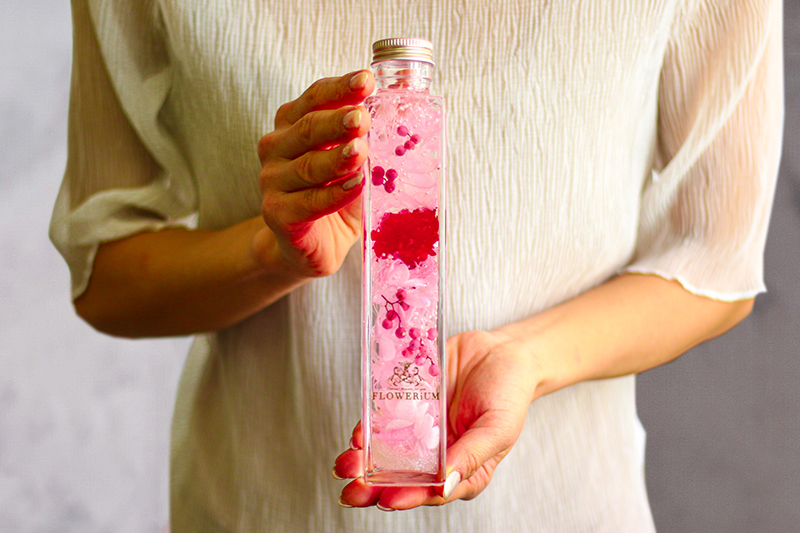 【スイートフラワーセット】フラワリウムと華やぐスイーツセット