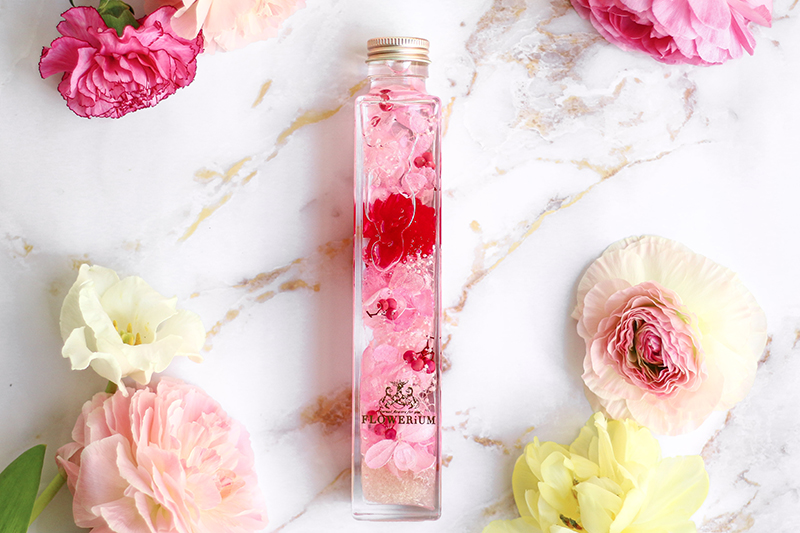 【スイートフラワーセット】フラワリウムと華やぐスイーツセット