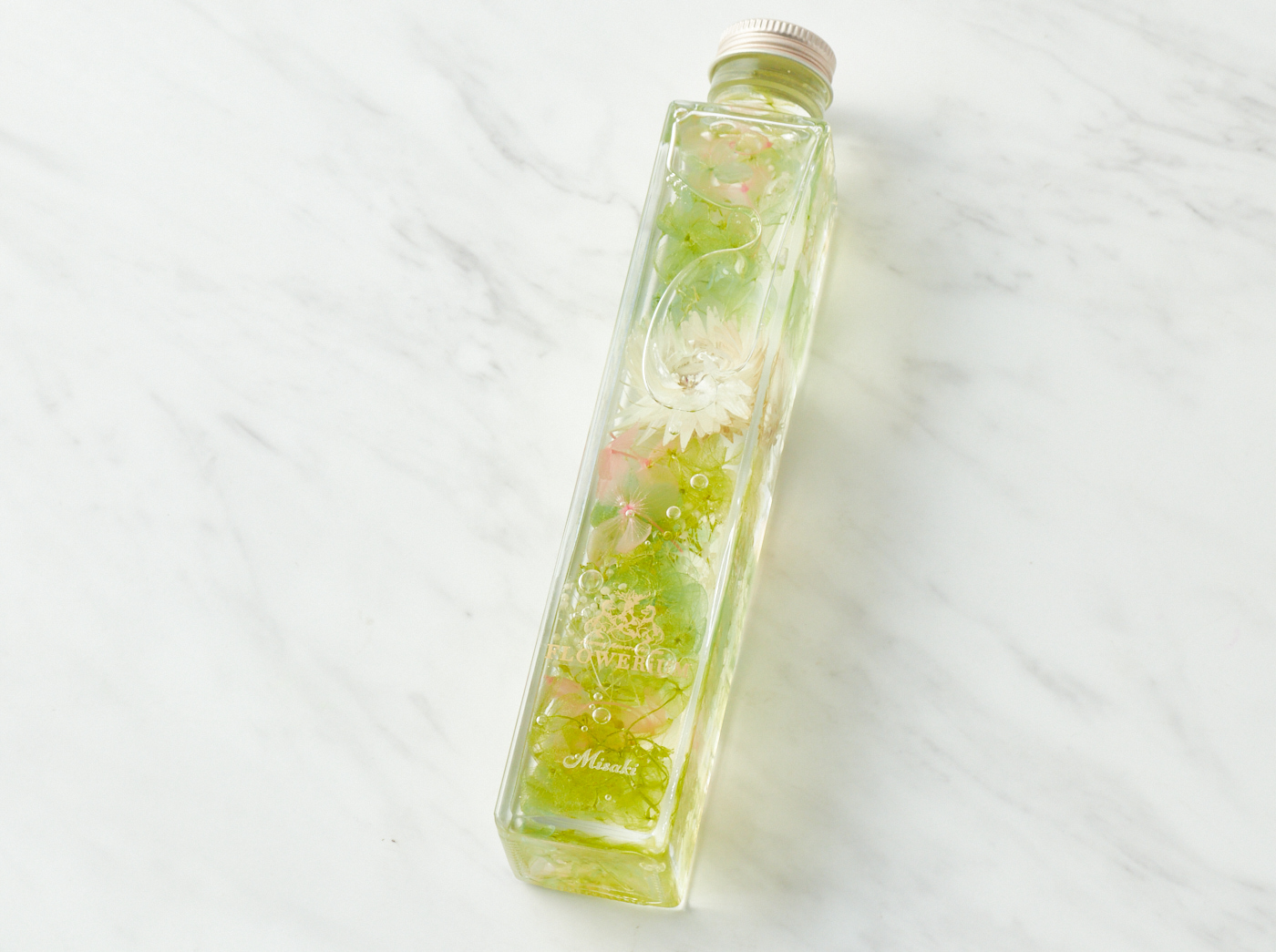 【スイートフラワーセット】フラワリウムと華やぐスイーツセット