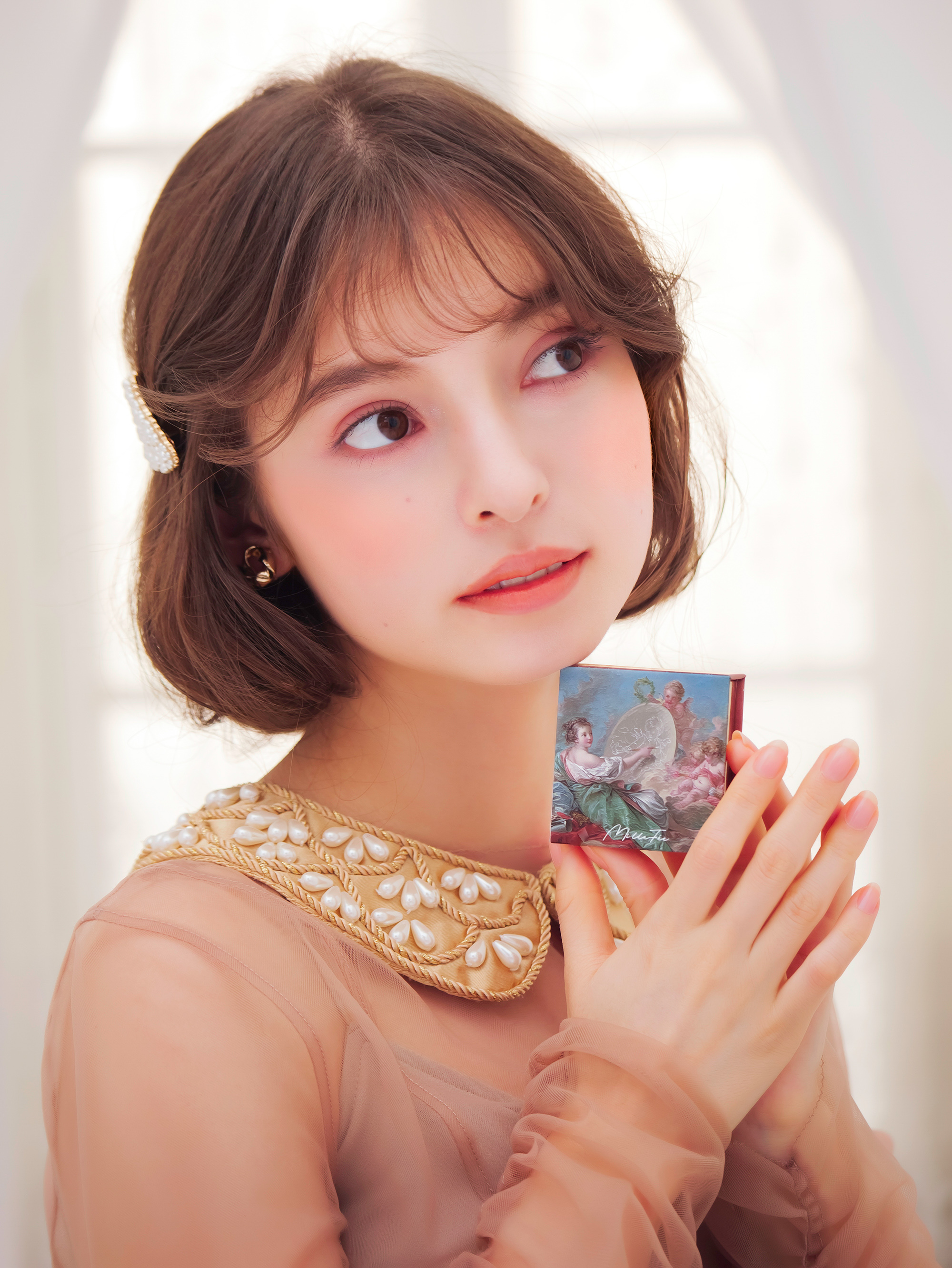 天使の絵画チーク