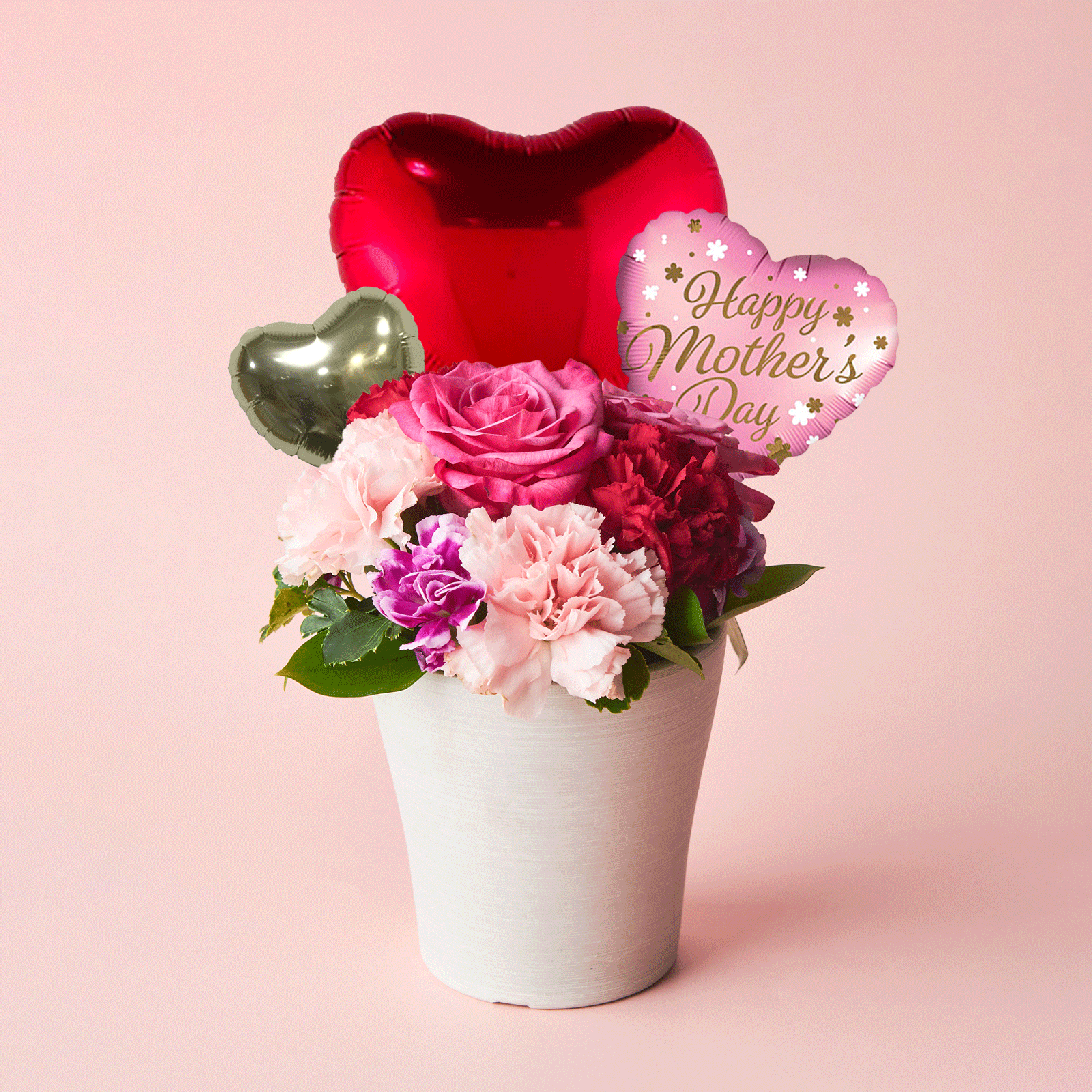 【着日指定可！】GODIVAクッキーと華やかな生花カーネーション アレンジメントのセット【母の日に贈る】