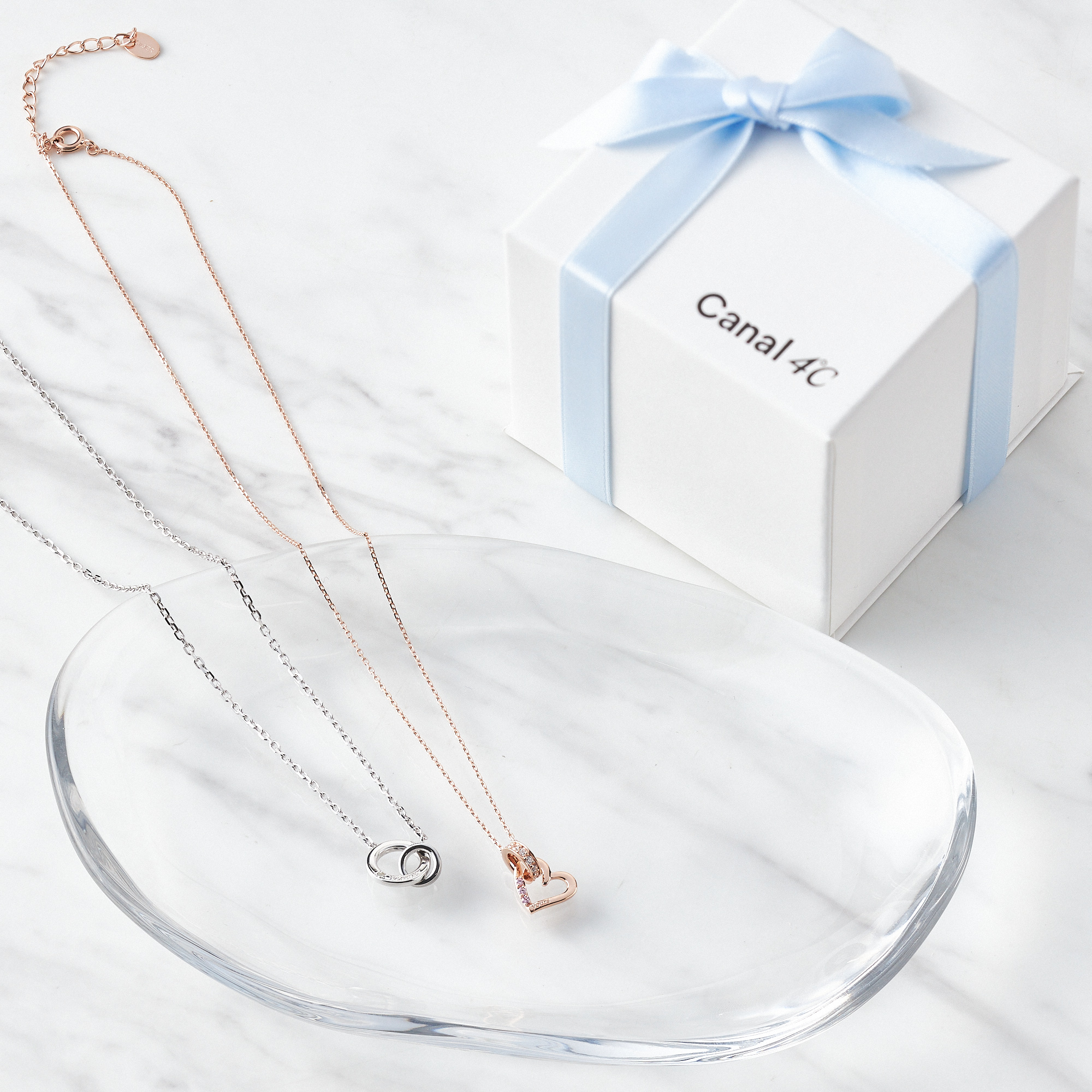 【ペアデザインセット】サークルネックレスセット