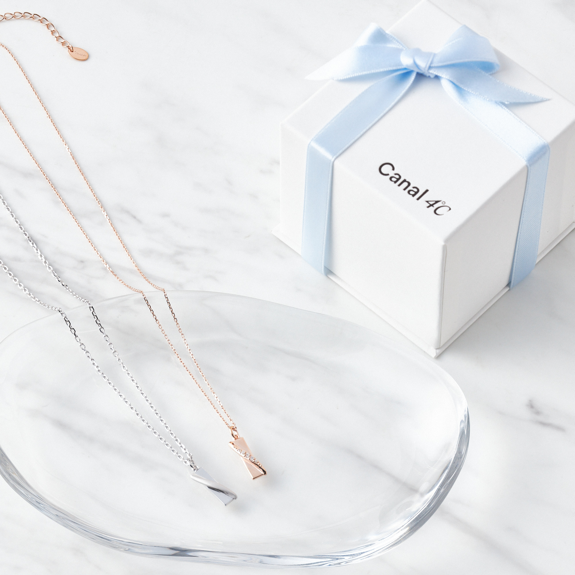 【ペアデザインセット】ラインネックレスセット