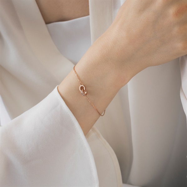 【ペアデザインセット】サークルリングブレスレットセット