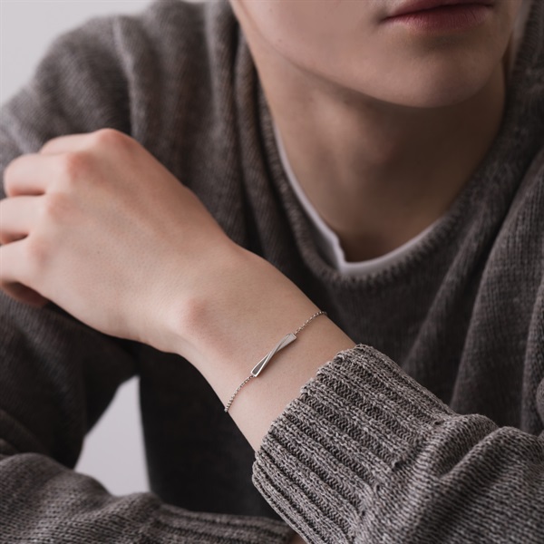 【ペアデザインセット】バーラインブレスレットセット