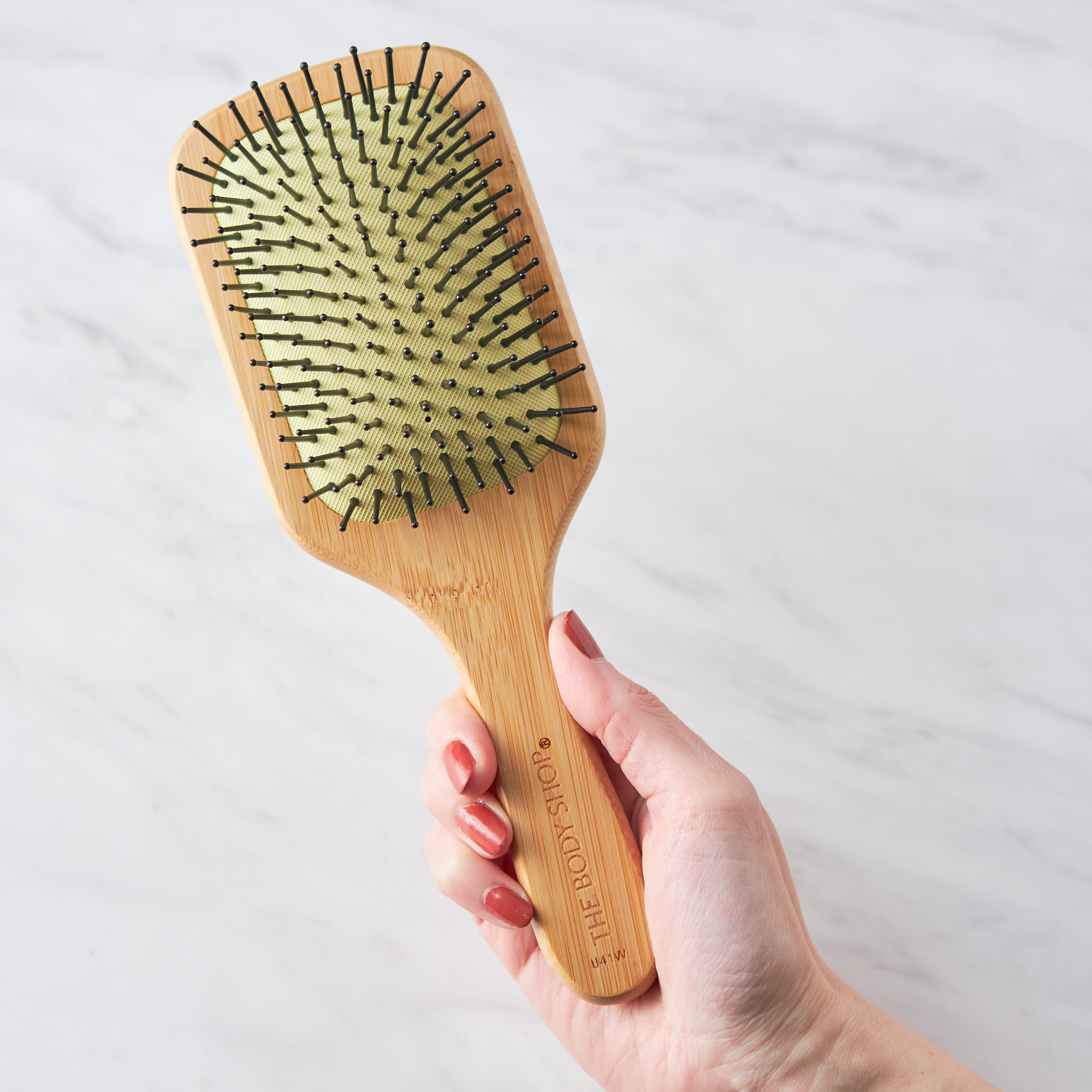 【名入れ刻印】木製パドルブラシ&ボディヨーグルトセット