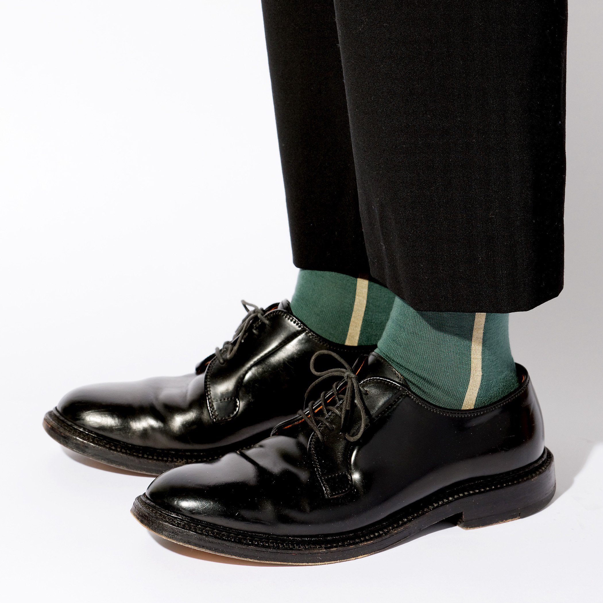 【メンズ1足】奈良で編む日本製靴下 ラインソックス Lサイズ