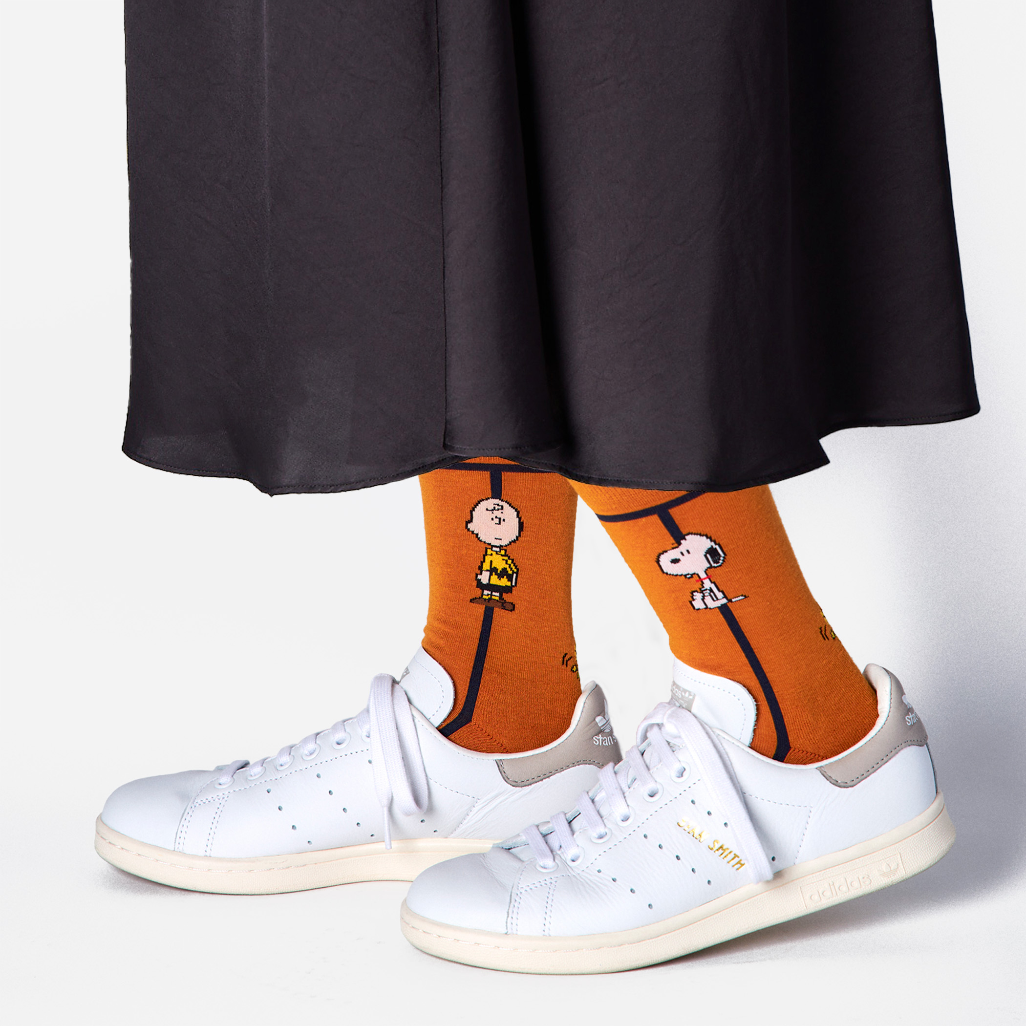 【レディース1足】SNOOPYのラインソックス 日本製