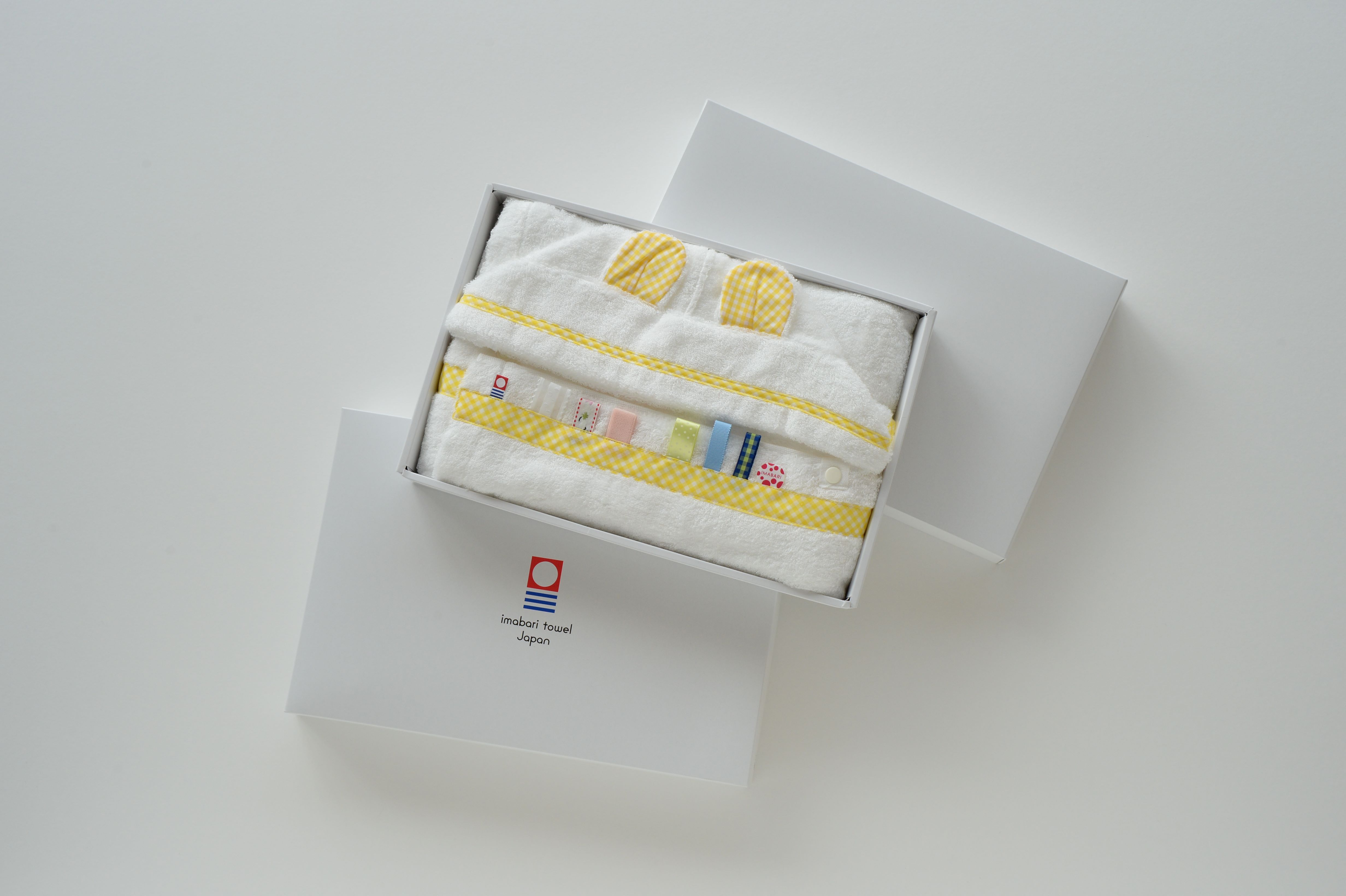 耳つきフードバスタオル　ギフトボックス