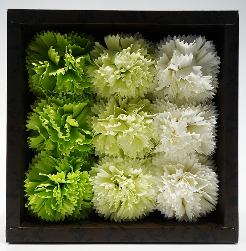 【母ギフト】【UVカット・冷感】お花ストールとカーネーションフレグランス９輪入のセット