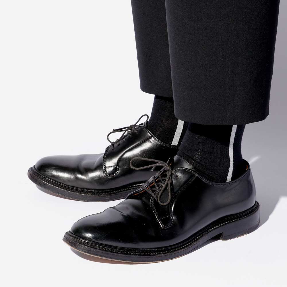 【選べるメンズ3足】奈良で編む日本製靴下 ラインソックス Lサイズ