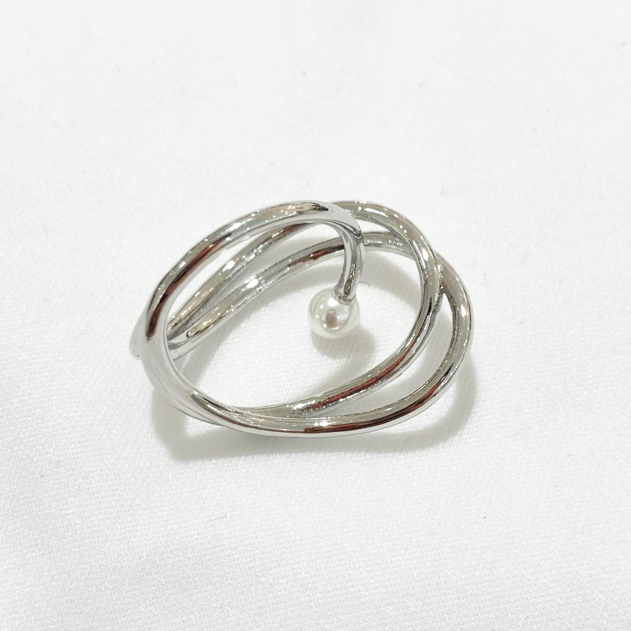 オーバルダブルラインリング