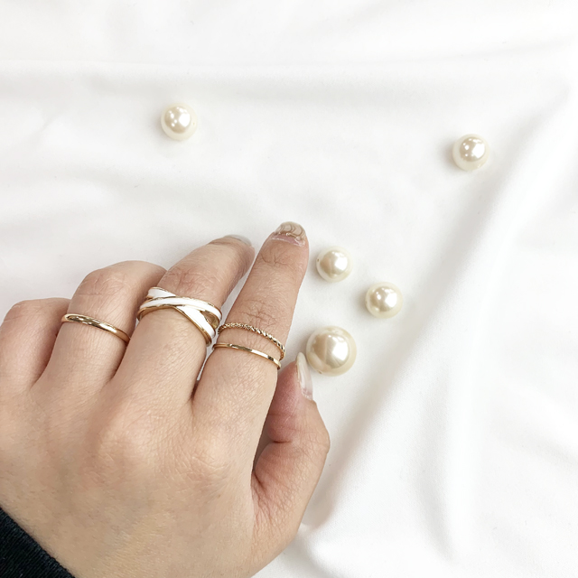 クロスデザインセットリング