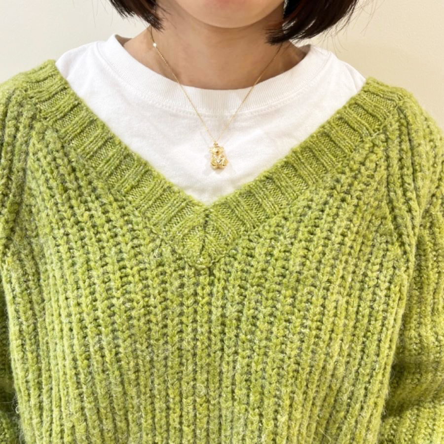 ベア×ストーンネックレス