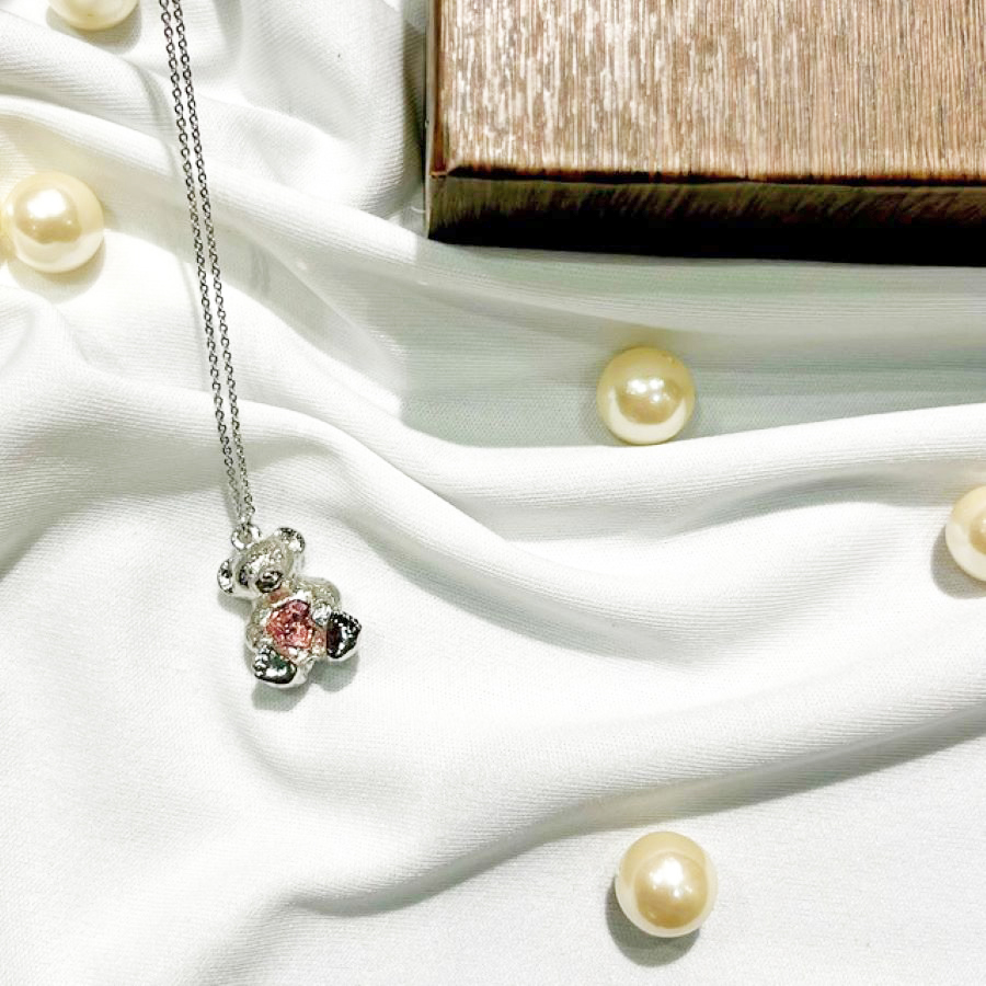 ベア×ストーンネックレス