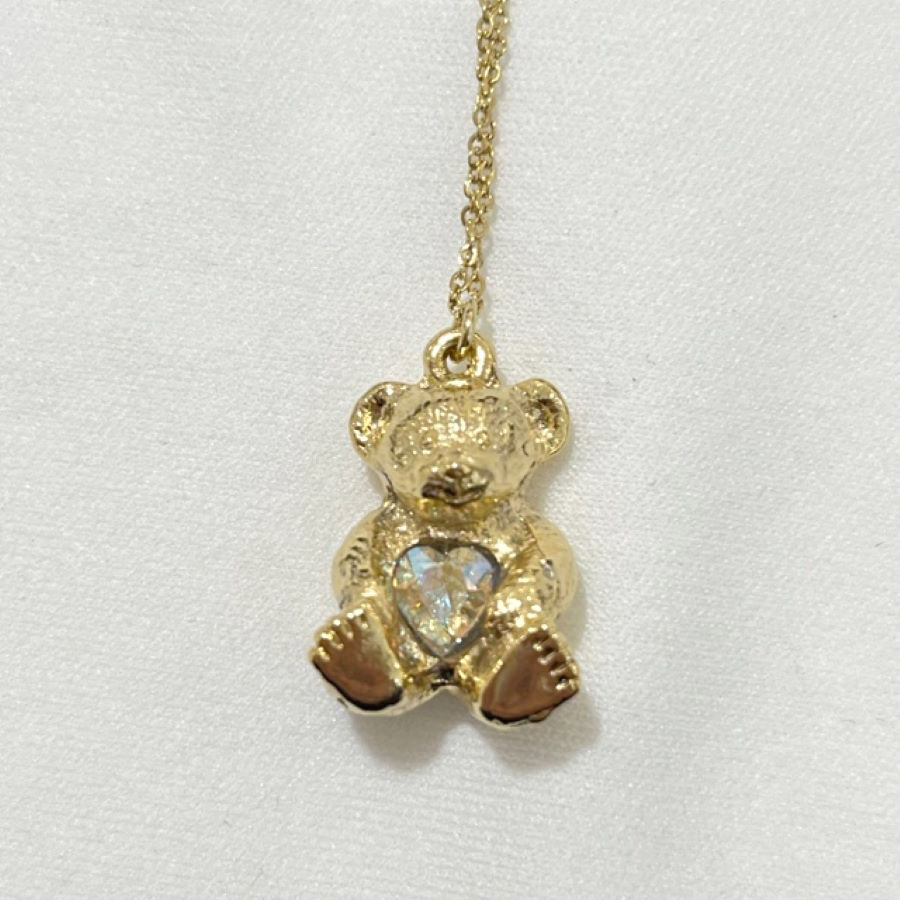 ベア×ストーンネックレス