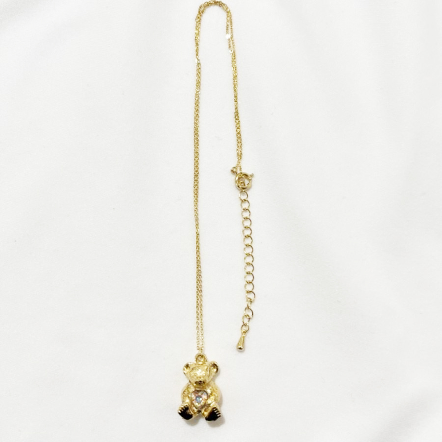 ベア×ストーンネックレス