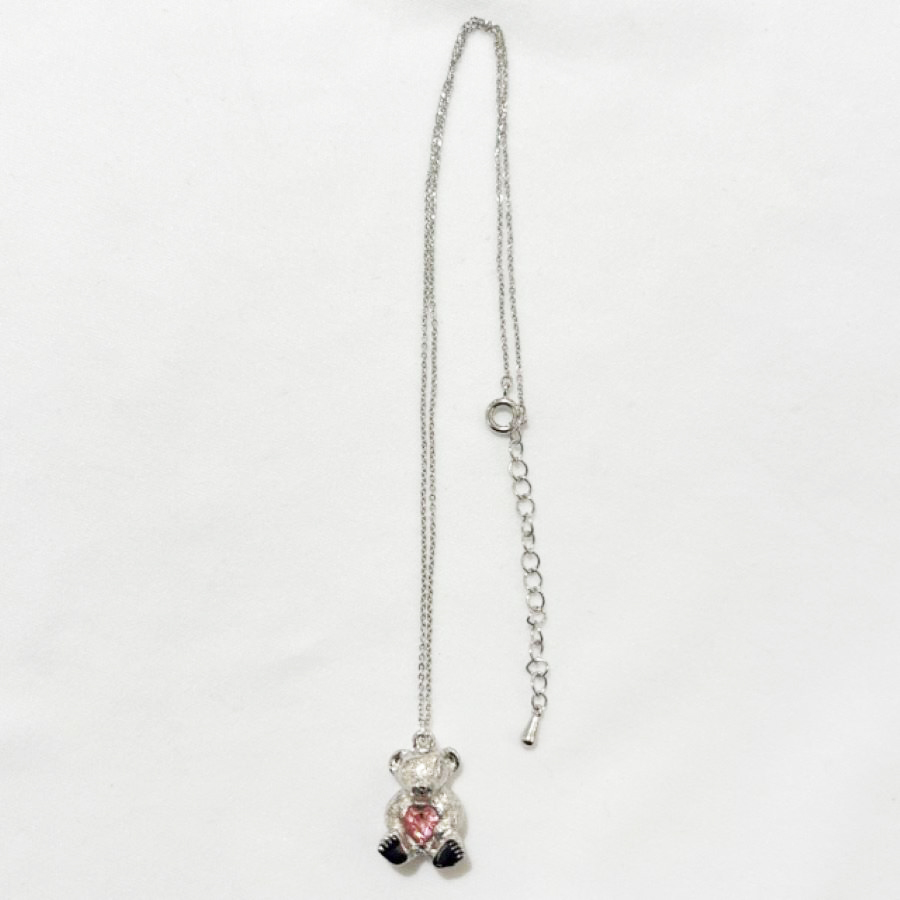 ベア×ストーンネックレス