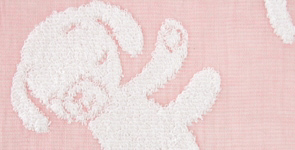 【名入れギフト】マカロン　フード付きバスタオル・ハンカチセット