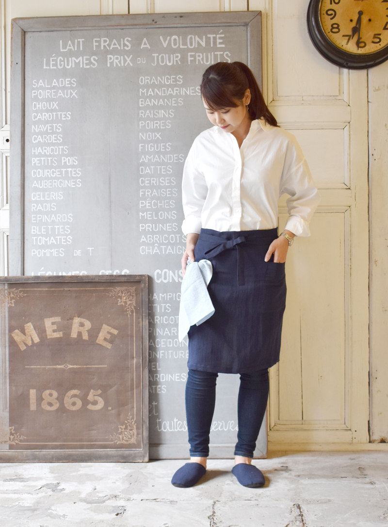 【kontex】MOKU LINEN　エプロン