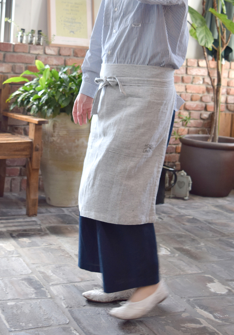 【kontex】MOKU LINEN　エプロン