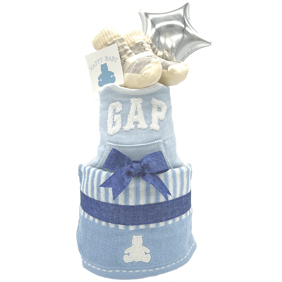 おむつケーキGap(スタイ＋ウォッシュタオル＋ソックス)