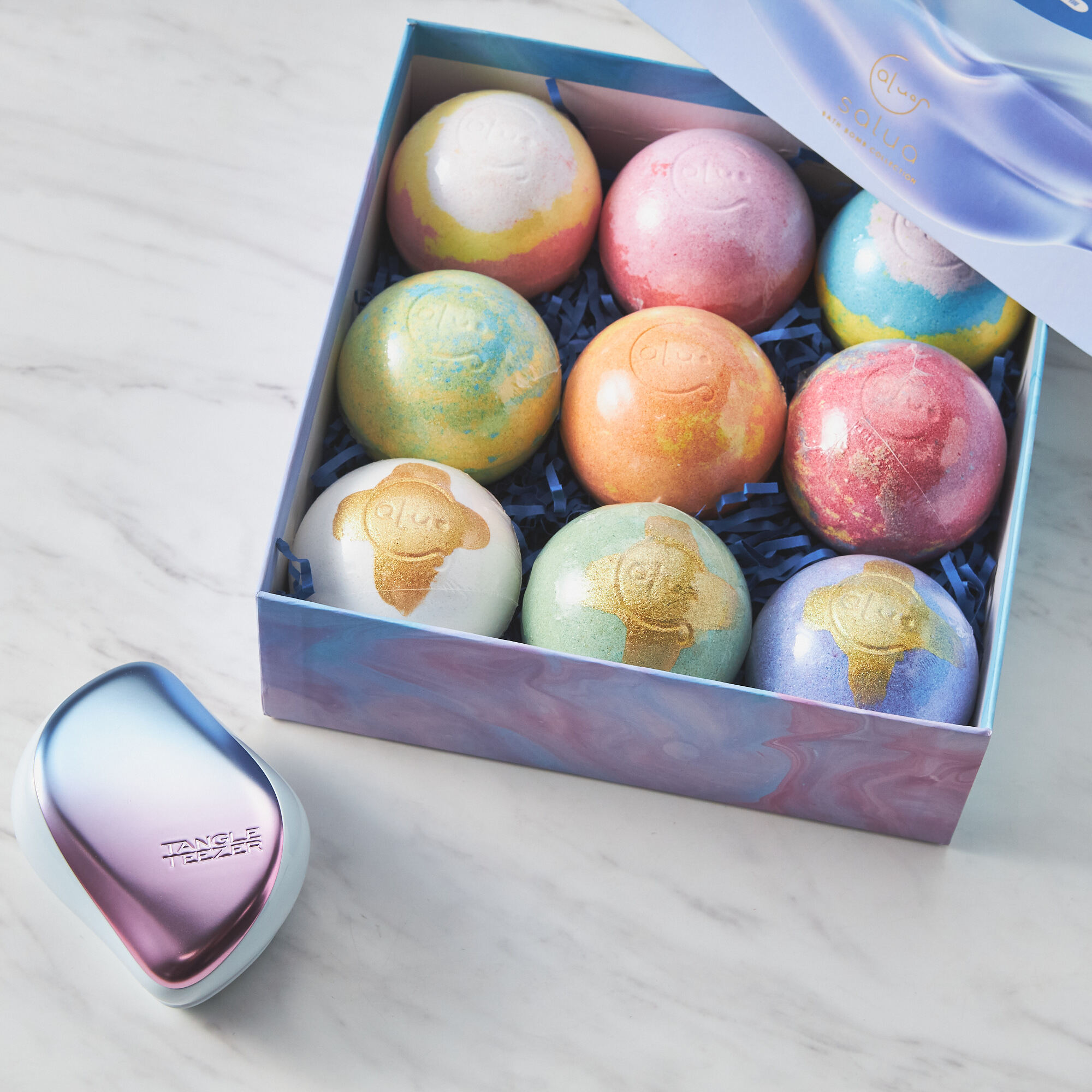 【名入れ】バスボムと持ち運べるブラシセット