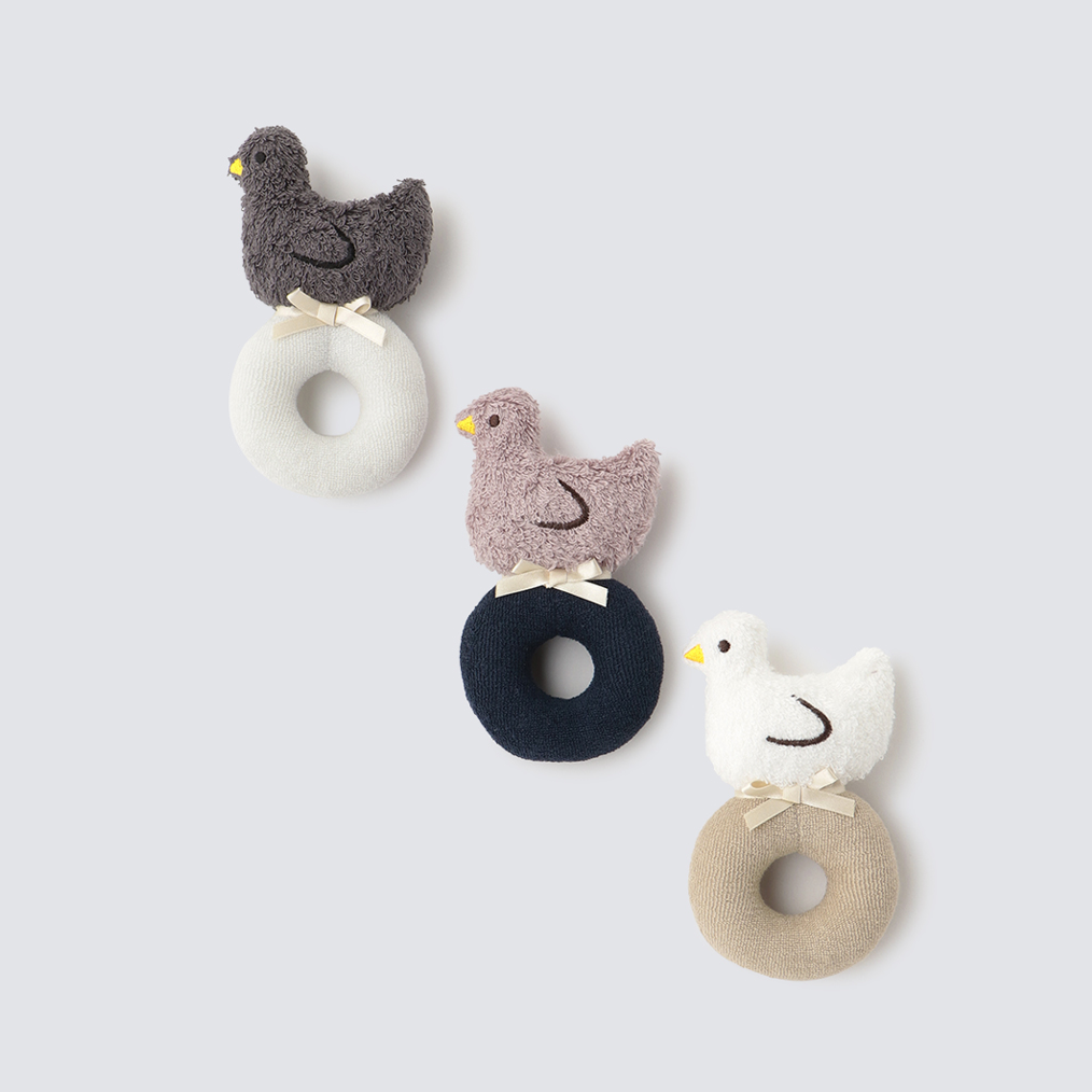 ベビーギフトセット（スタイ×2・ガラガラ）