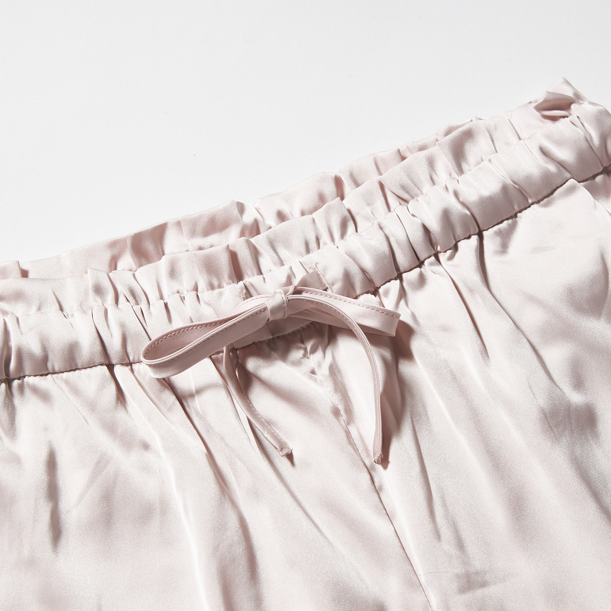 【WOMEN】サテンライン　シャツ＆ショートパンツセット