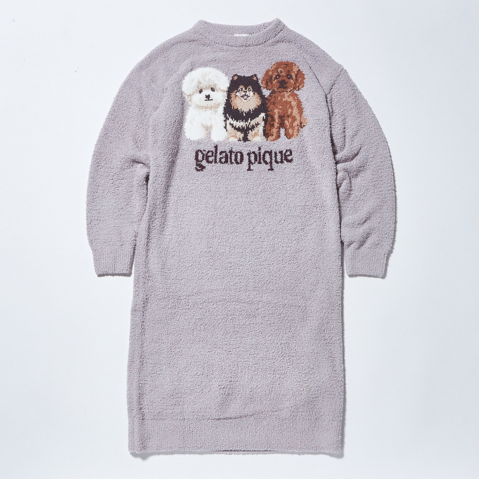 【WOMEN】パウダーDOG3柄JQDワンピース