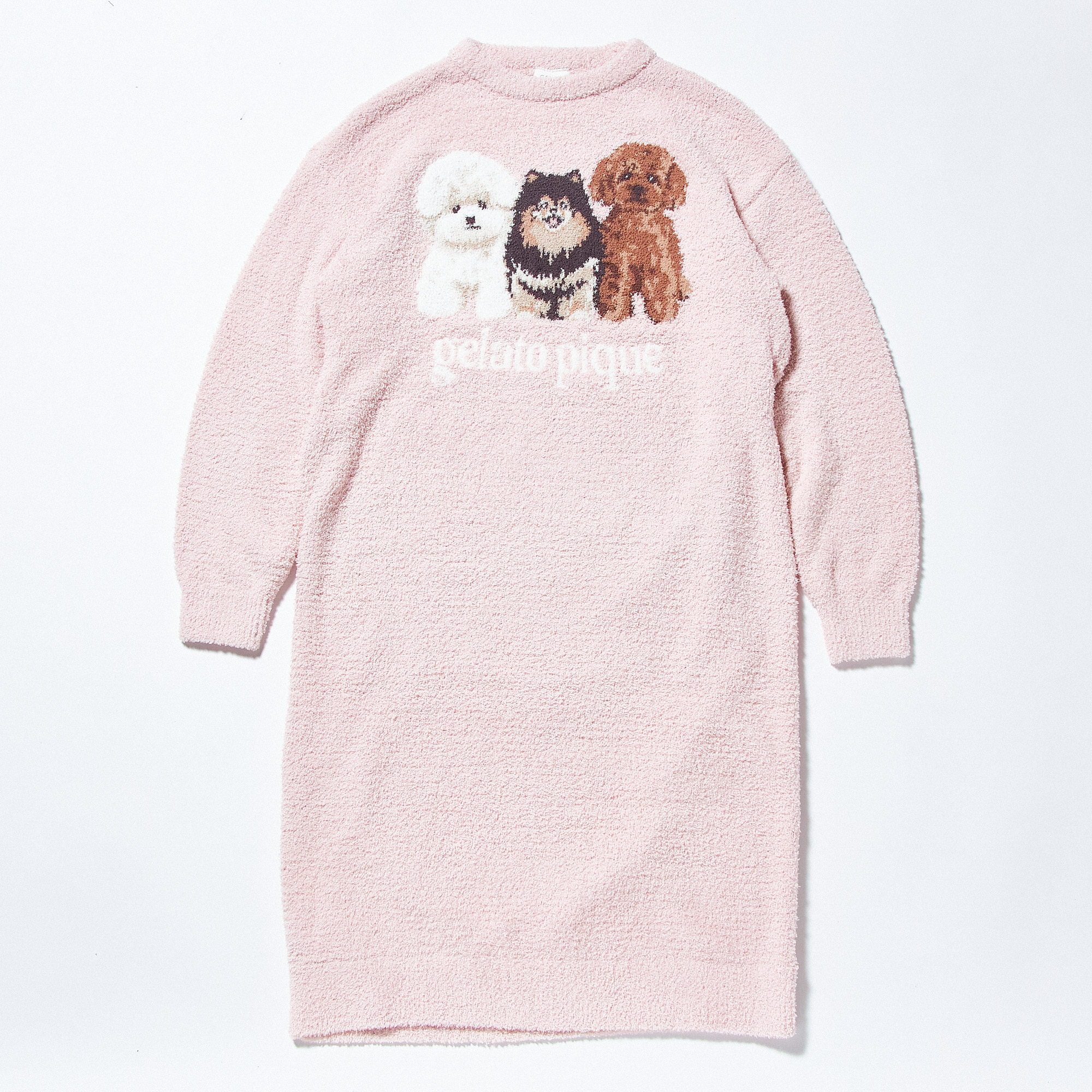 【WOMEN】パウダーDOG3柄JQDワンピース