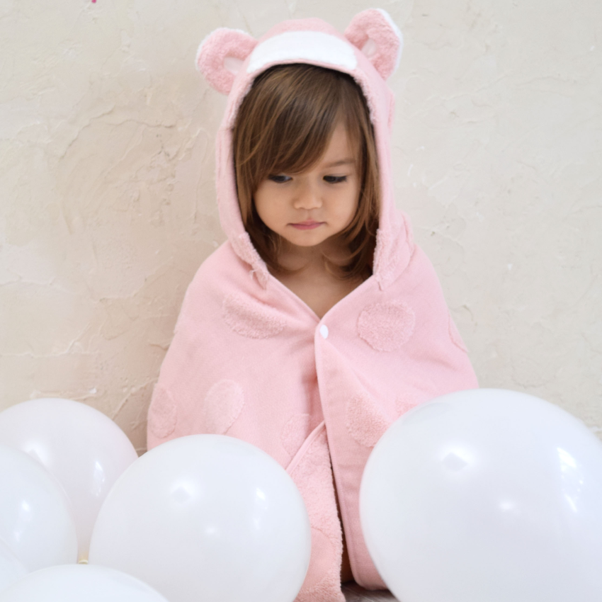 【名入れギフト】音いっぱい積み木+フード付きバスタオルセット