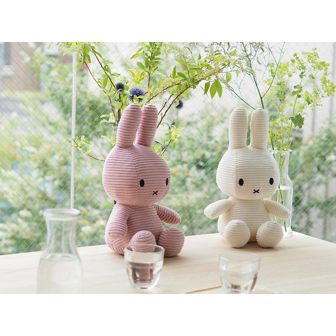 えほんライトとミッフィー（コーデュロイ/33cm）のセット