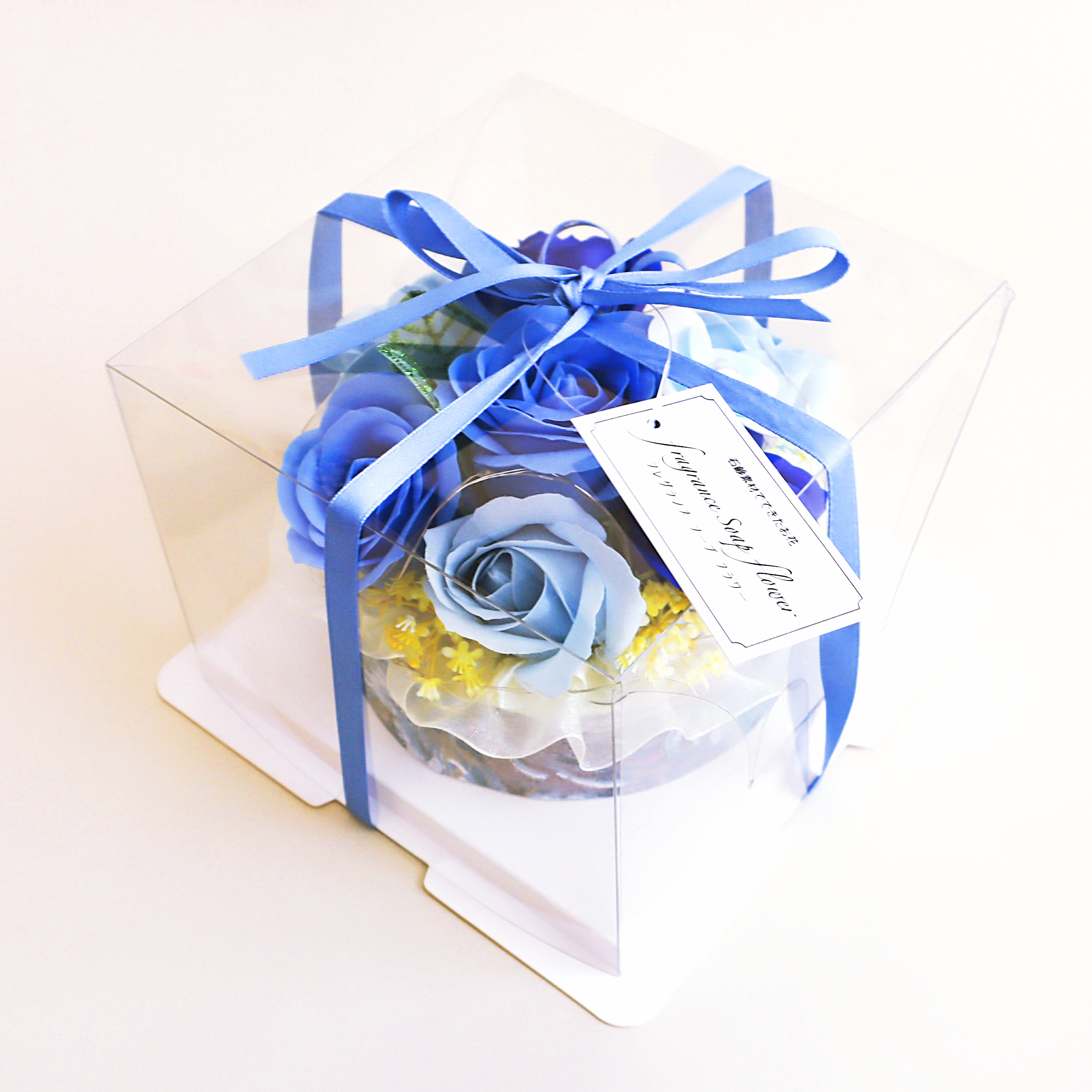 LEDフラワーケーキ（観賞用ソープフラワー）【全2色】