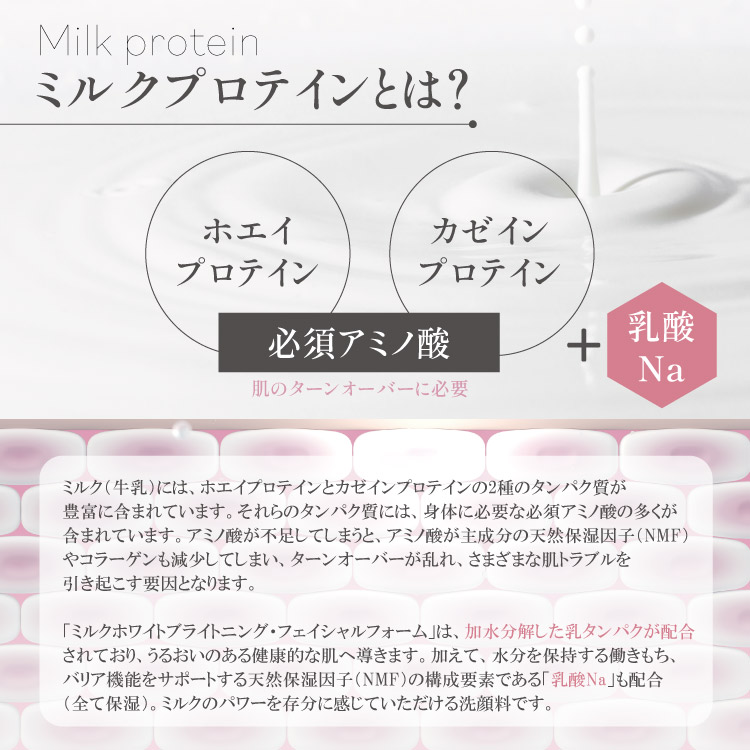 ミルクホワイトブライトニング・フェイシャルフォーム