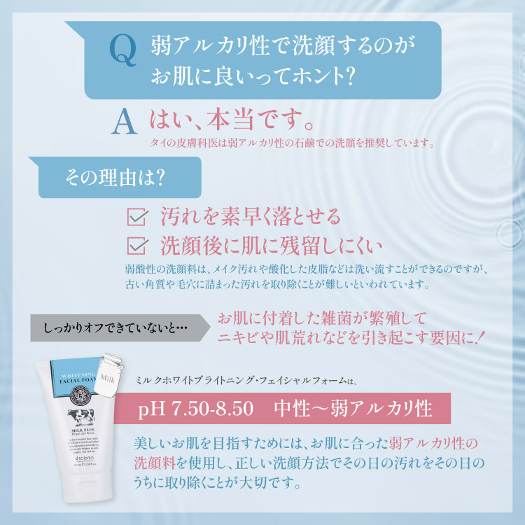 ミルクホワイトブライトニング・フェイシャルフォーム