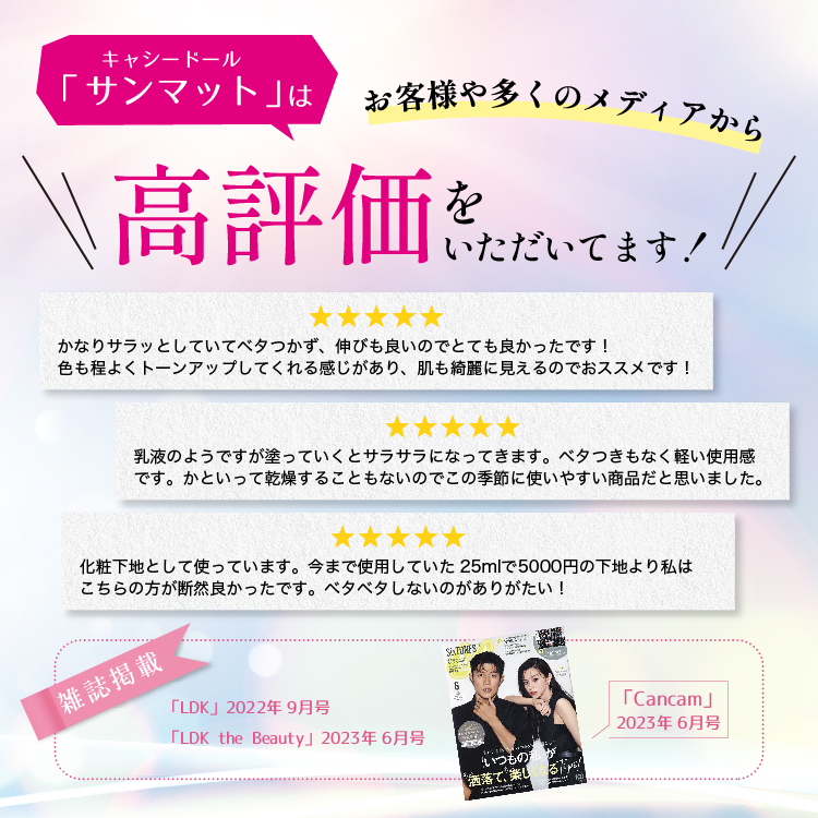 【タイ生まれ、日本の夏に強い日焼け止め】　サンマット