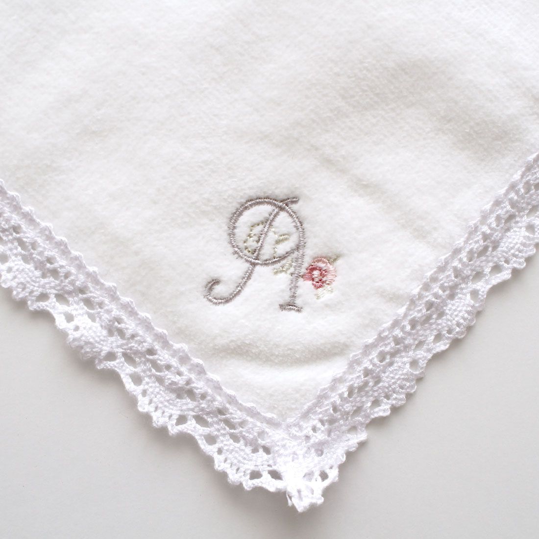 イニシャルタオルハンカチ