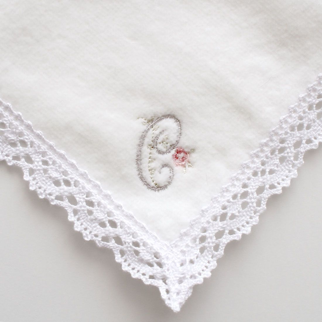イニシャルタオルハンカチ