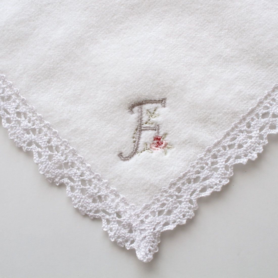 イニシャルタオルハンカチ