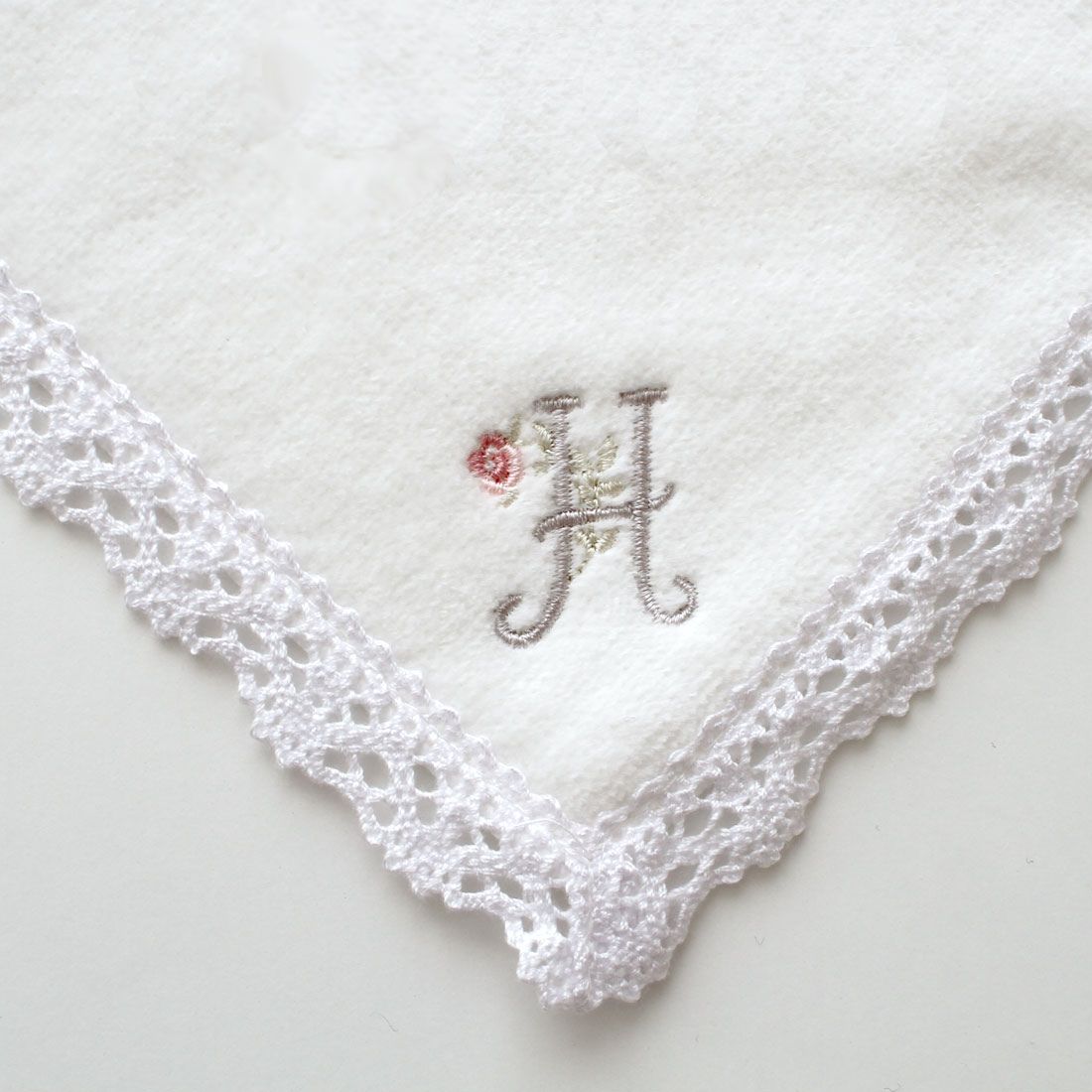 イニシャルタオルハンカチ