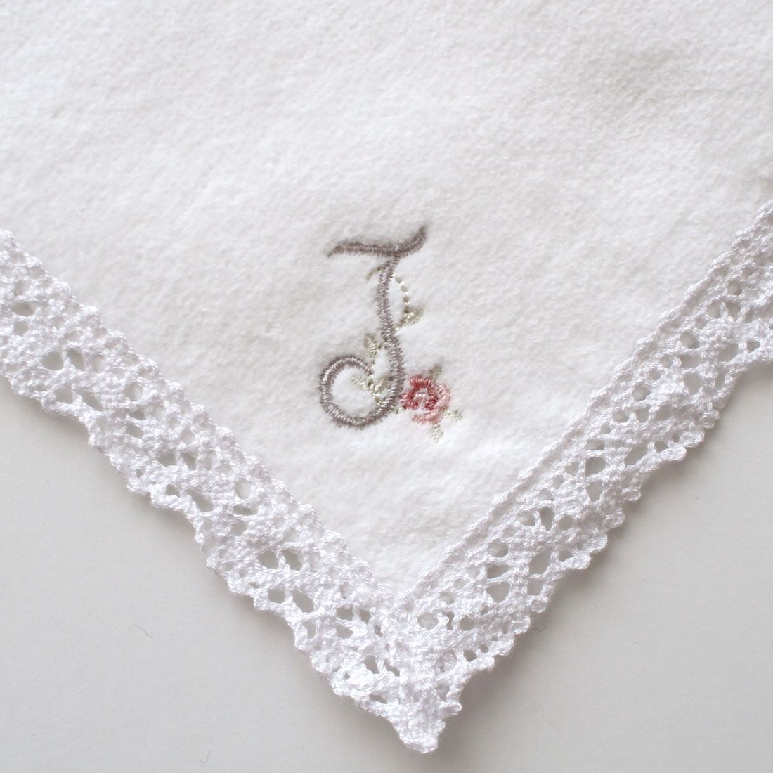 イニシャルタオルハンカチ