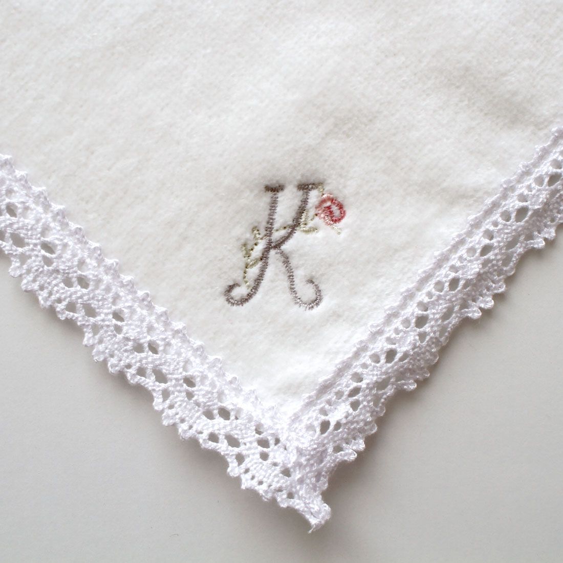イニシャルタオルハンカチ
