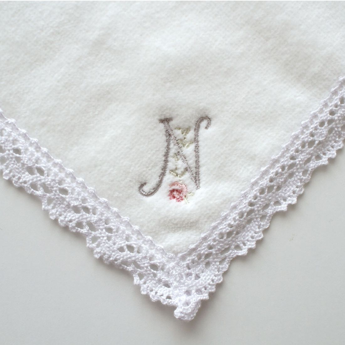 イニシャルタオルハンカチ